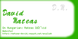 david mateas business card